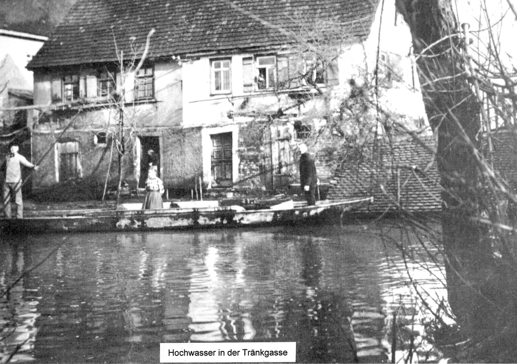 Hochwasser in der Tränkgasse