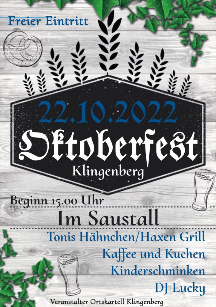 Oktoberfest im Saustall in Klingenberg