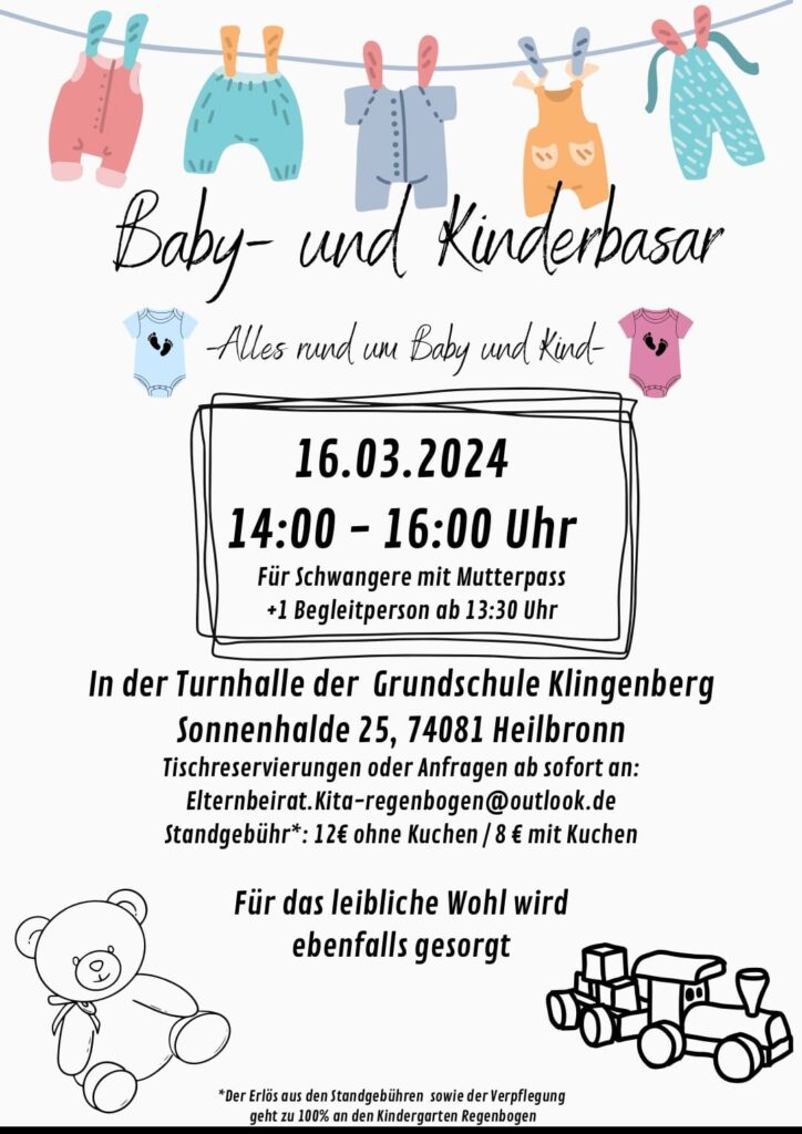 Baby- und Kinderbasar am 16. März