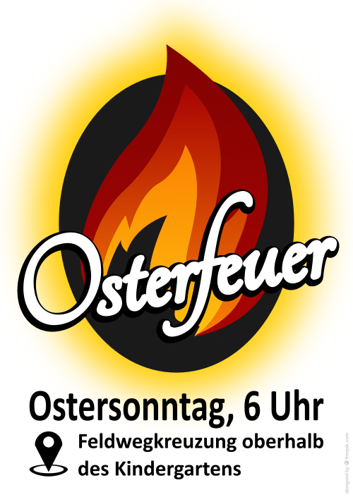 Osterfeuer am 31. März