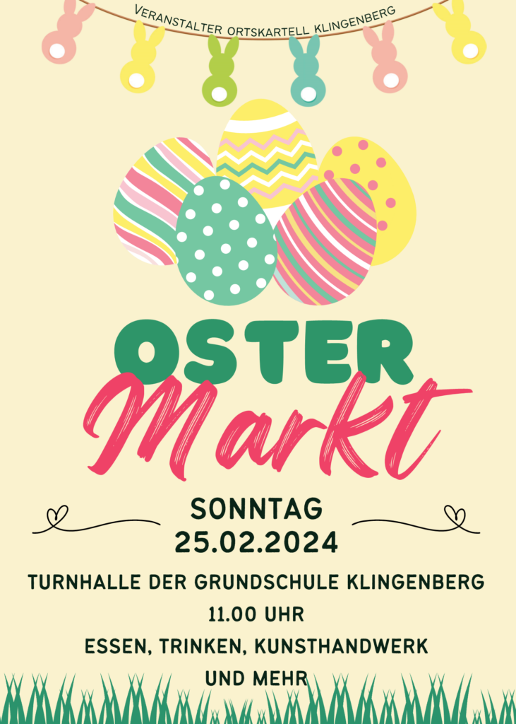 Ostermarkt am 25. Februar