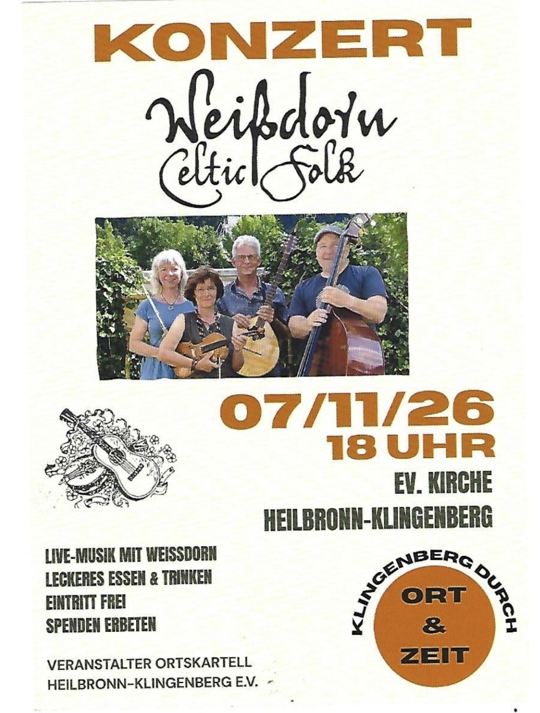 Klingenberg durch Ort und Zeit: Konzert mit Weißdorn